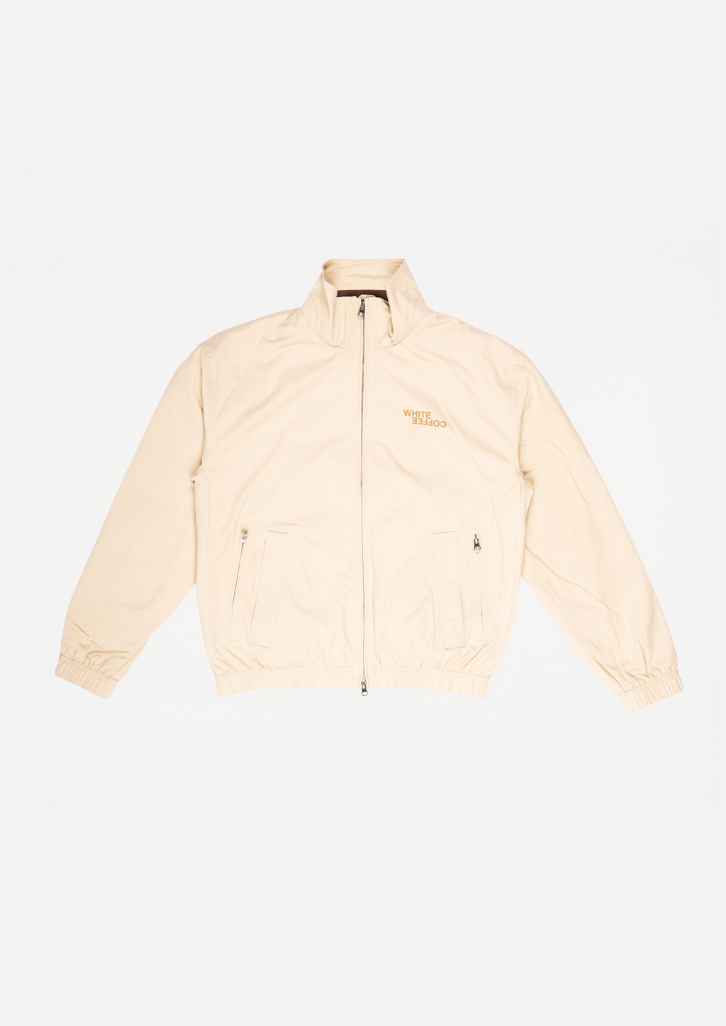 Funnel neck jacket (Beige)