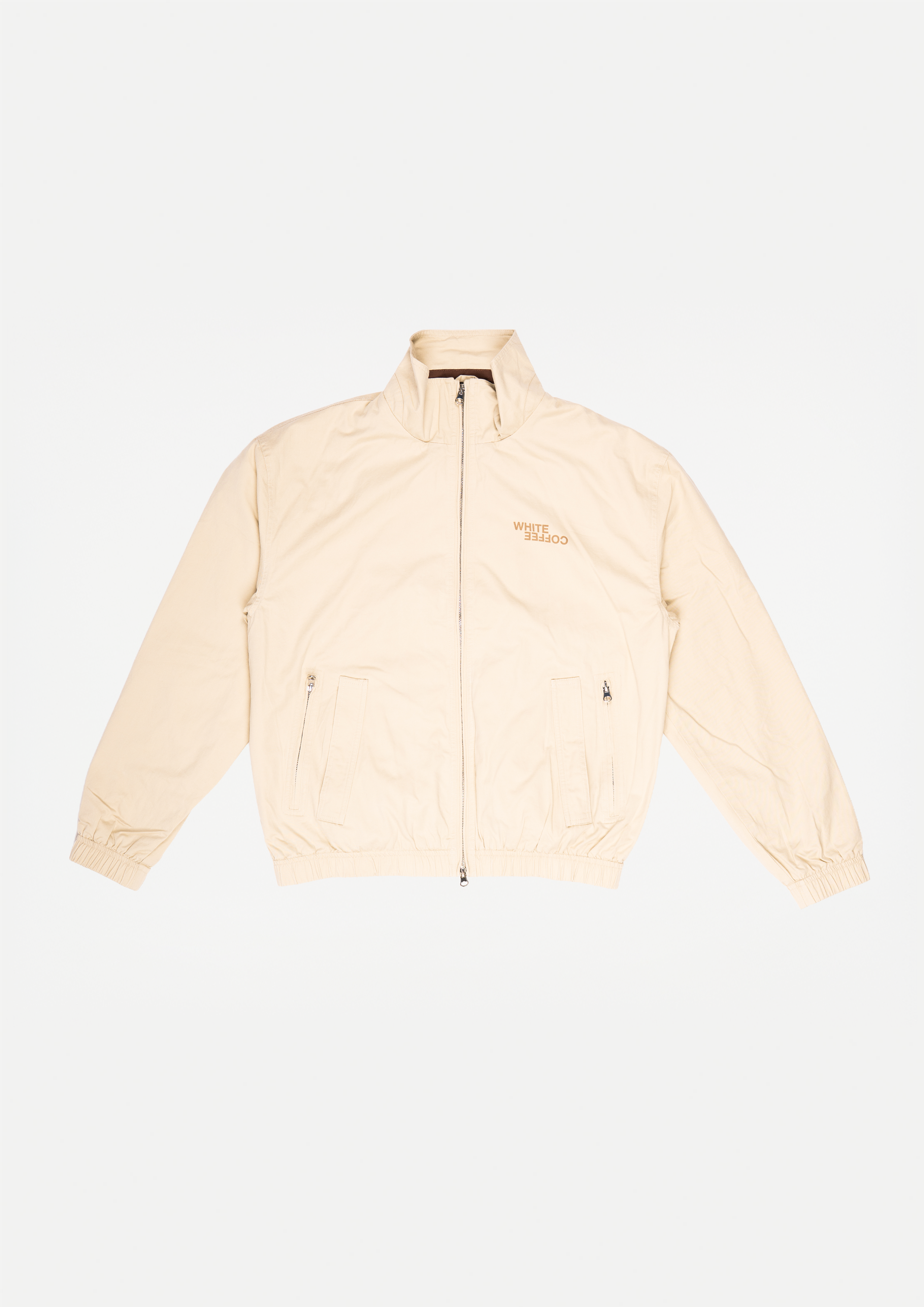 Funnel neck jacket (Beige)