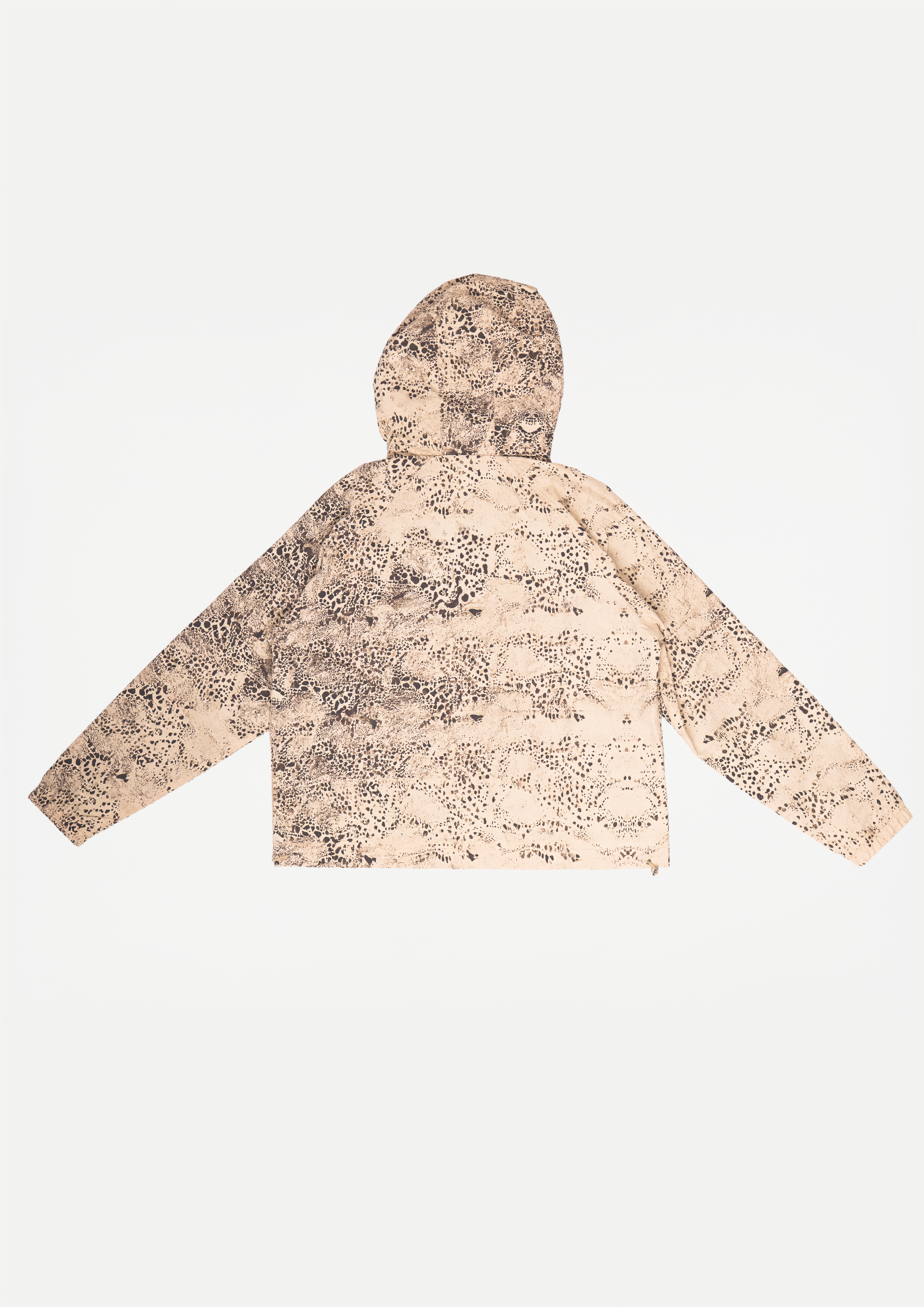 Digital print windbreaker (Beige)