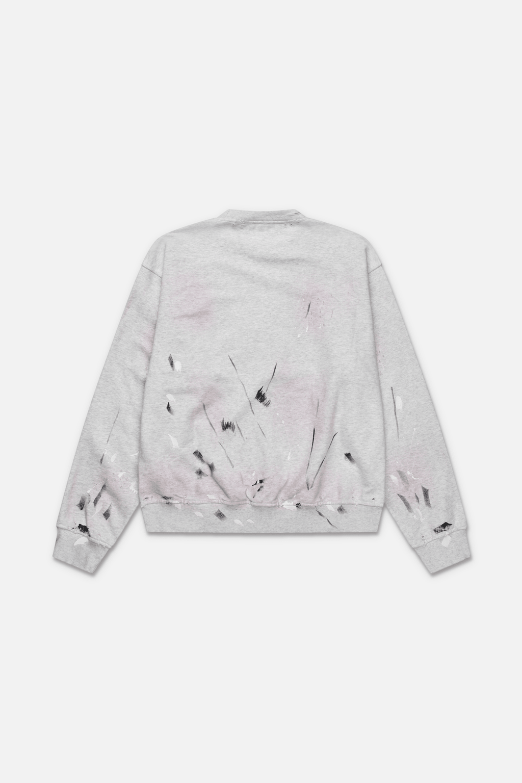 Alaska crewneck (Grey melange) - WHITE COFFEE