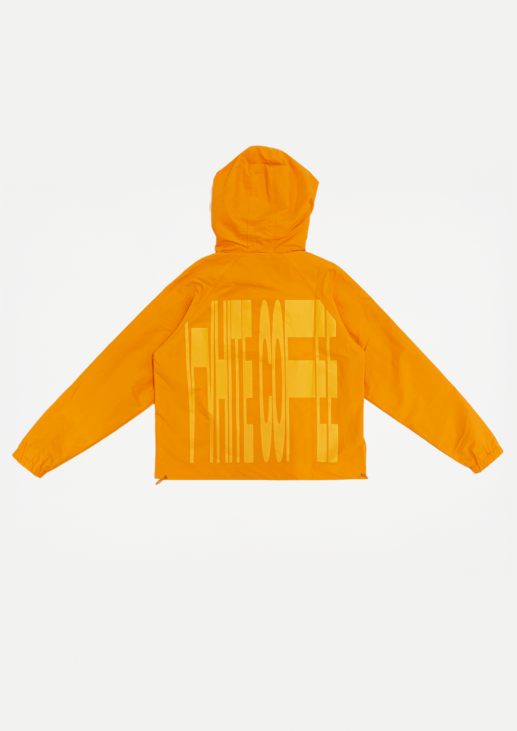 Back stretch windbreaker (Orange) - White Coffee