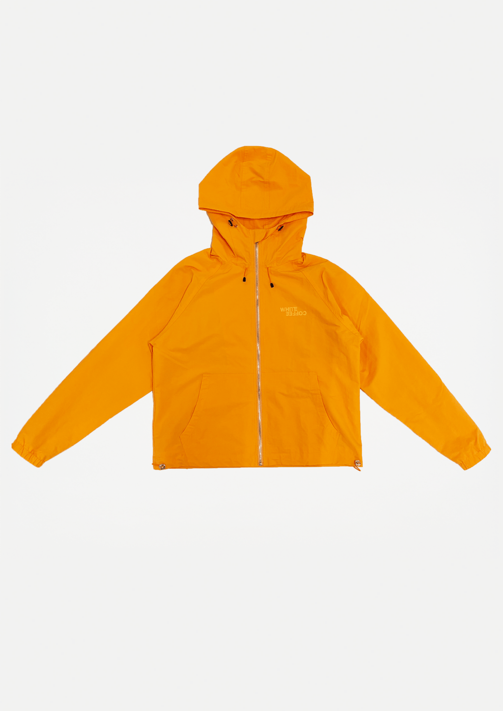 Back stretch windbreaker (Orange) - White Coffee