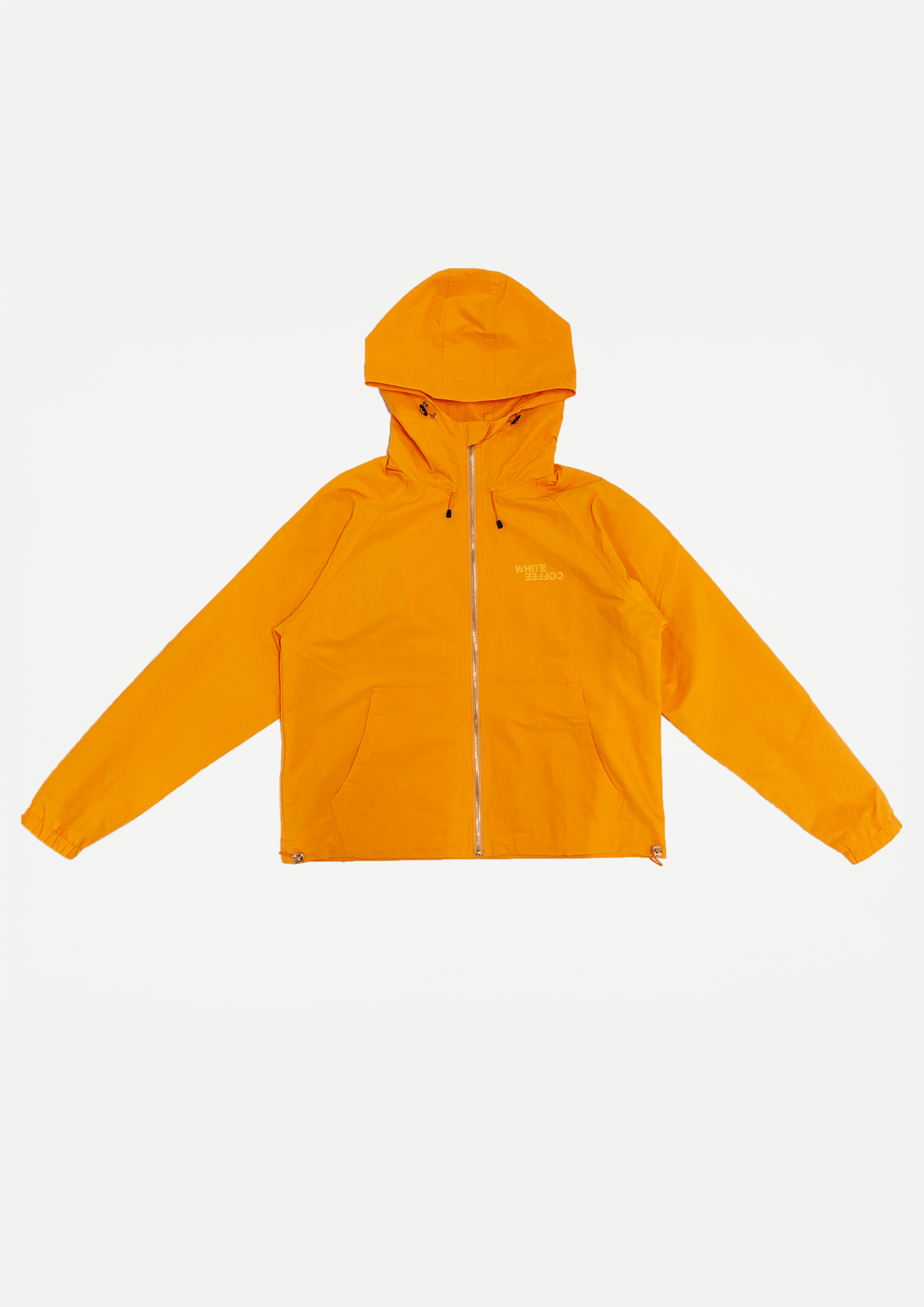 Back stretch windbreaker (Orange) - White Coffee