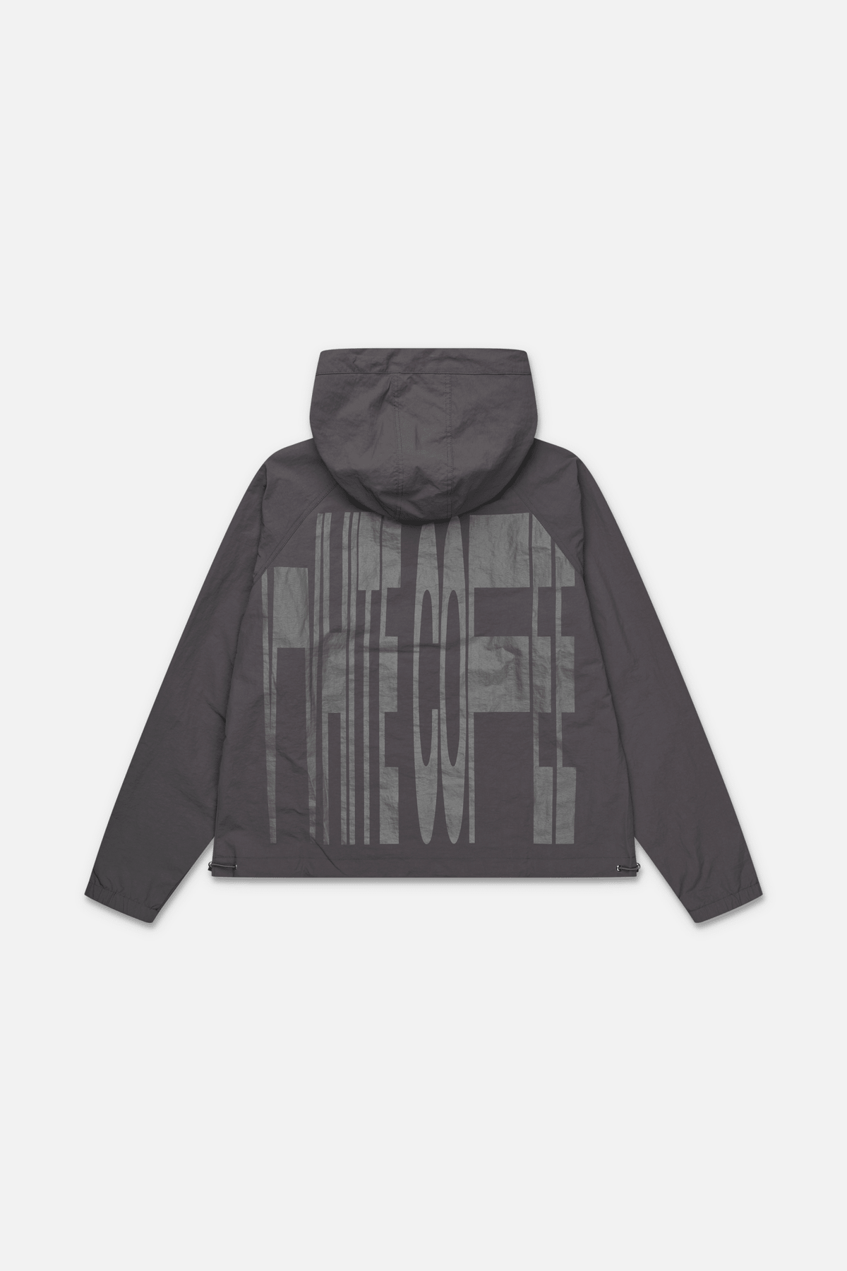 Back stretch windbreaker (Slate grey) - WHITE COFFEE
