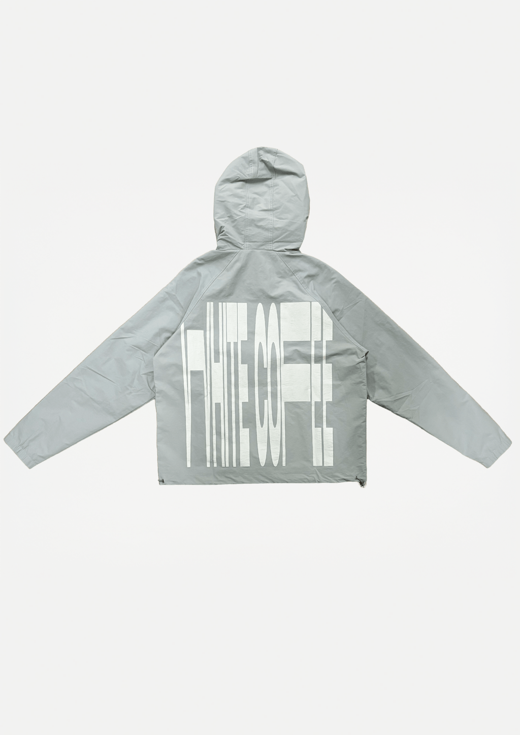 Back stretch windbreaker (Steel) - White Coffee