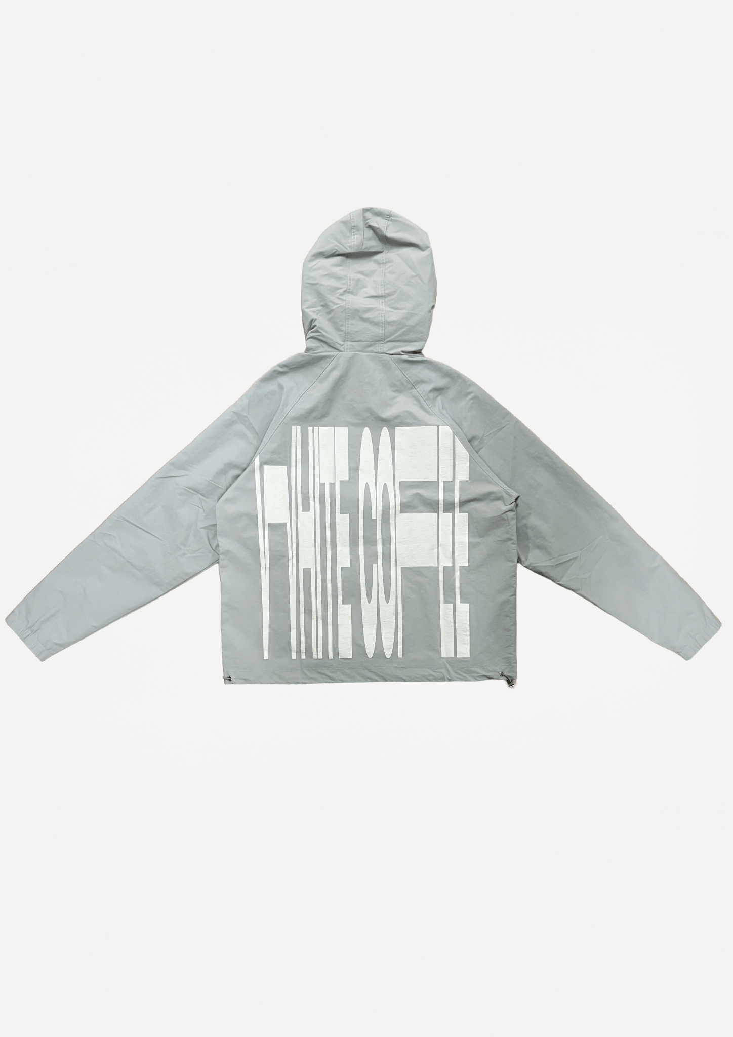 Back stretch windbreaker (Steel) - White Coffee