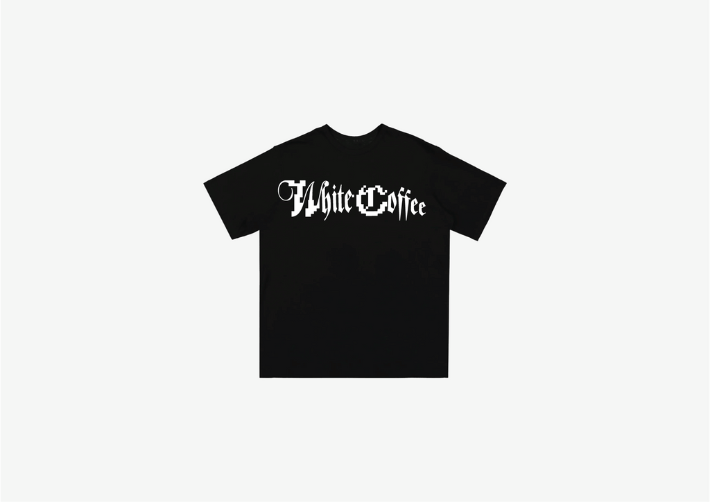 Digital logo T-Shirt (Black/White) - White Coffee