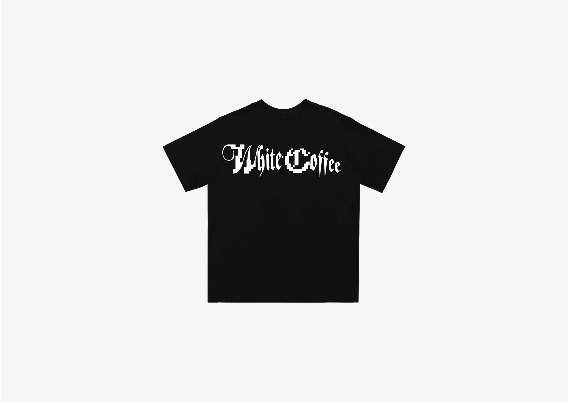 Digital logo T-Shirt (Black/White) - White Coffee