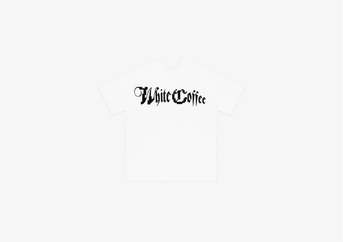 Digital logo T-Shirt (White/black) - White Coffee
