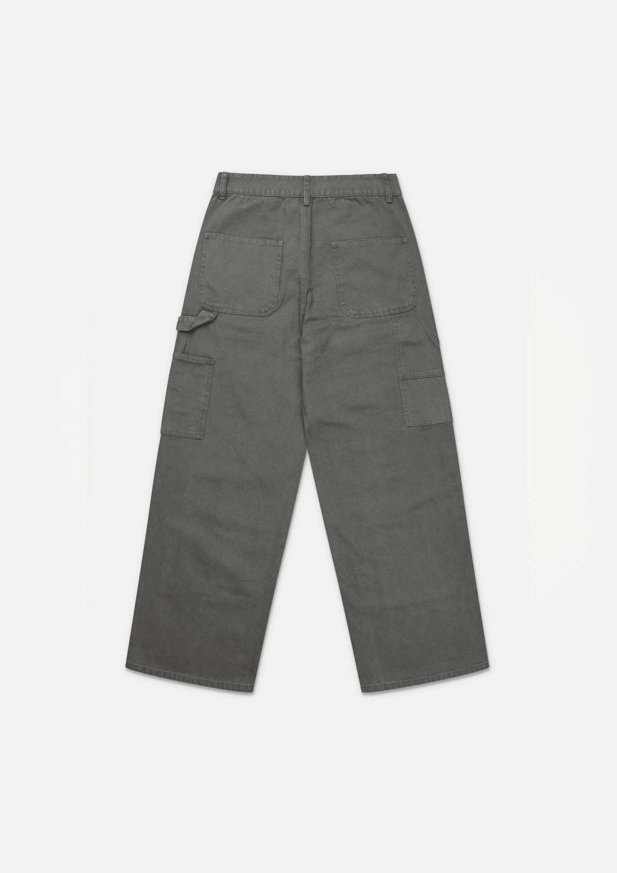 Double knee canvas pants (Dusty green) - WHITE COFFEE