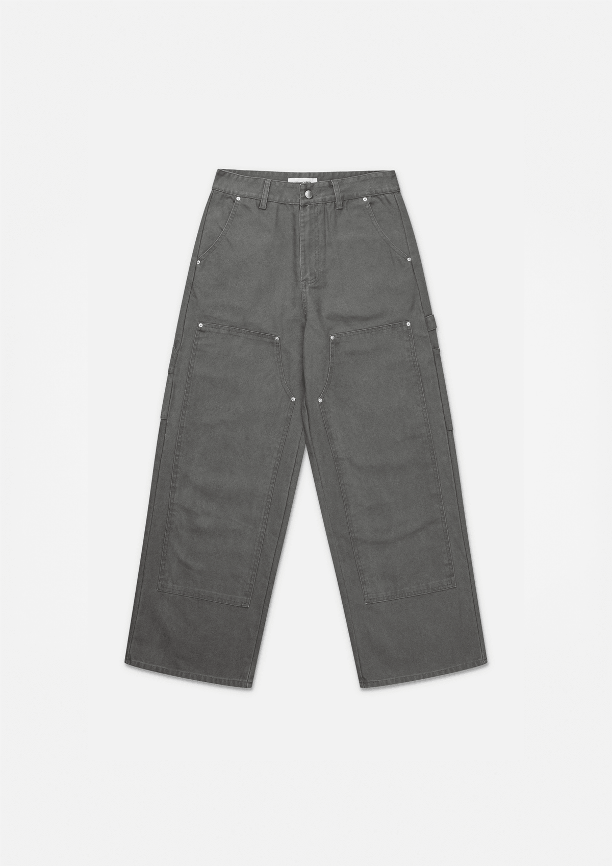 Double knee canvas pants (Dusty green) - WHITE COFFEE