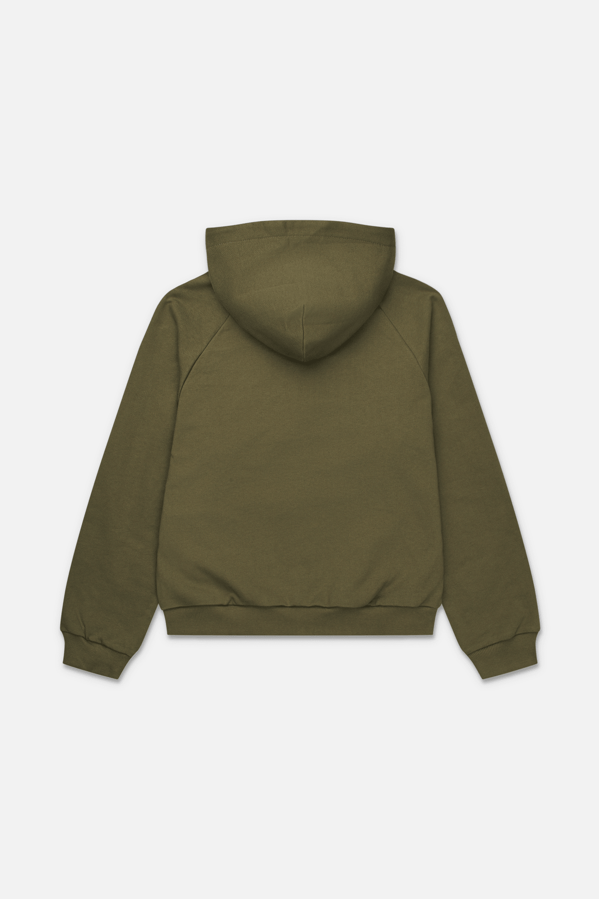 Double layer zip hoodie (Army) - WHITE COFFEE