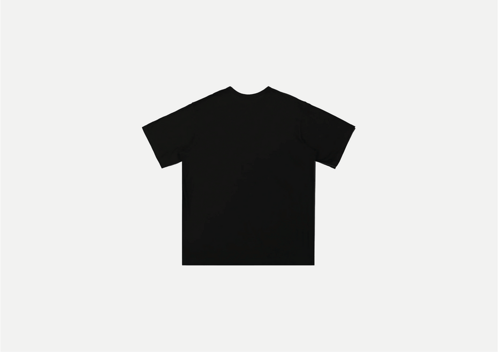 Front stretch T-Shirt (Black/Chrome) - White Coffee