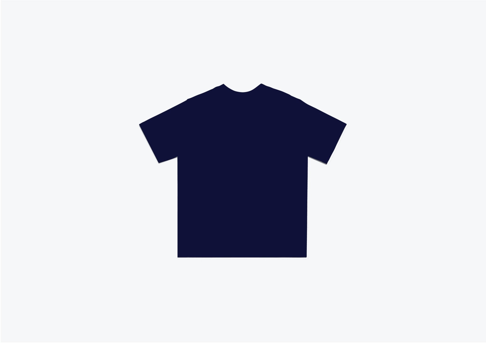 Front stretch T-Shirt (Navy/White) - White Coffee