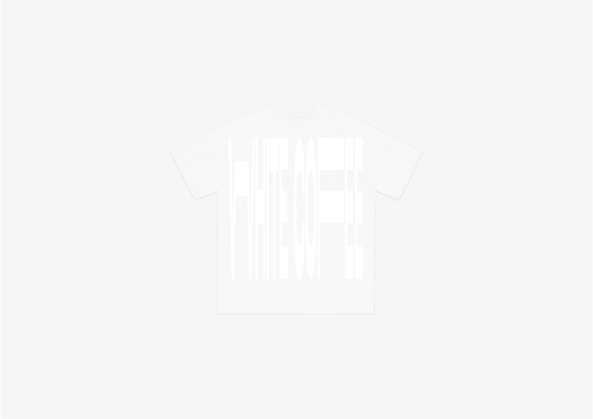 Front stretch T-Shirt (White/White) - White Coffee