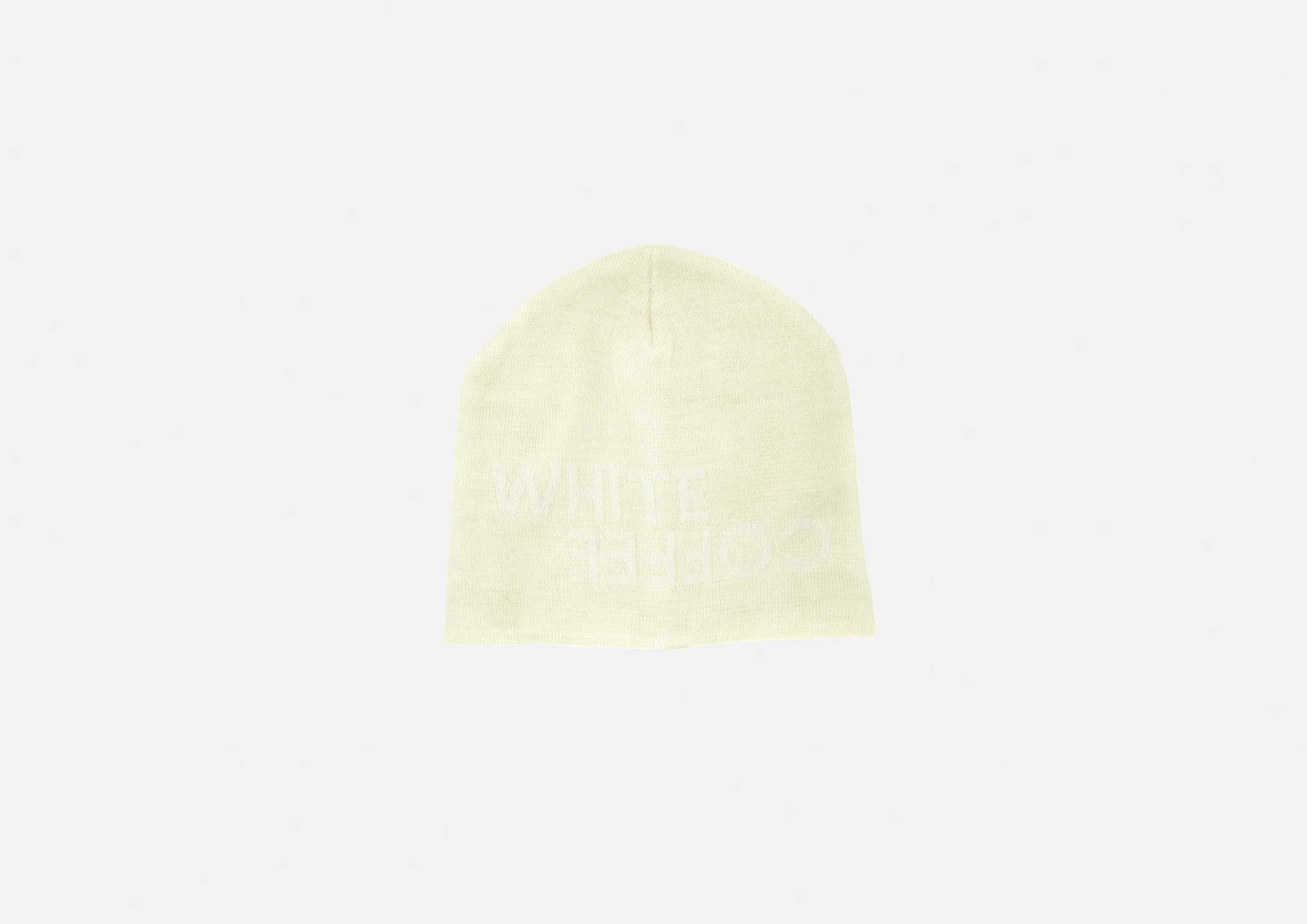 Logo Beanie (White) - White Coffee