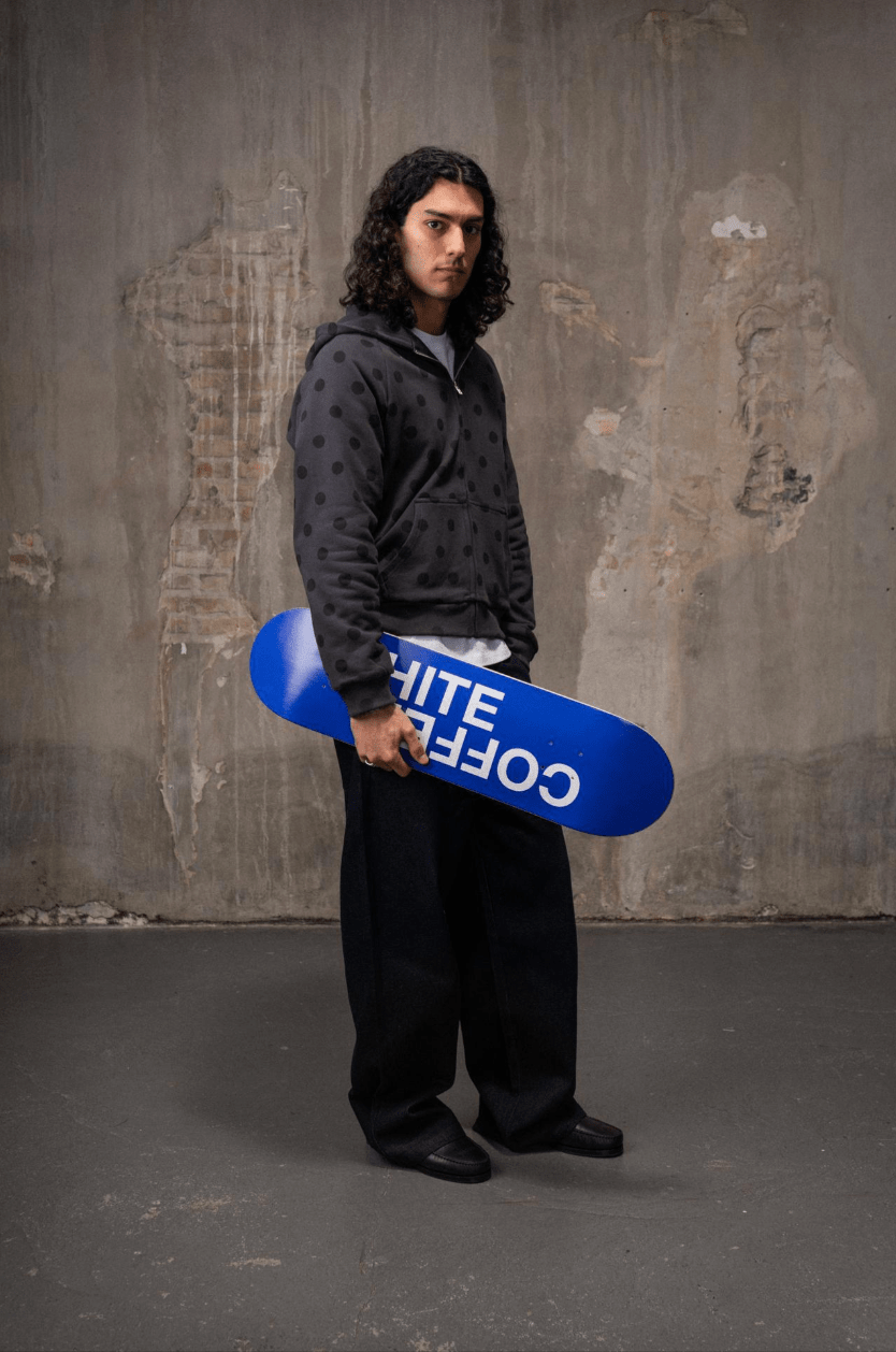 Logo Deck (Blue) - White Coffee