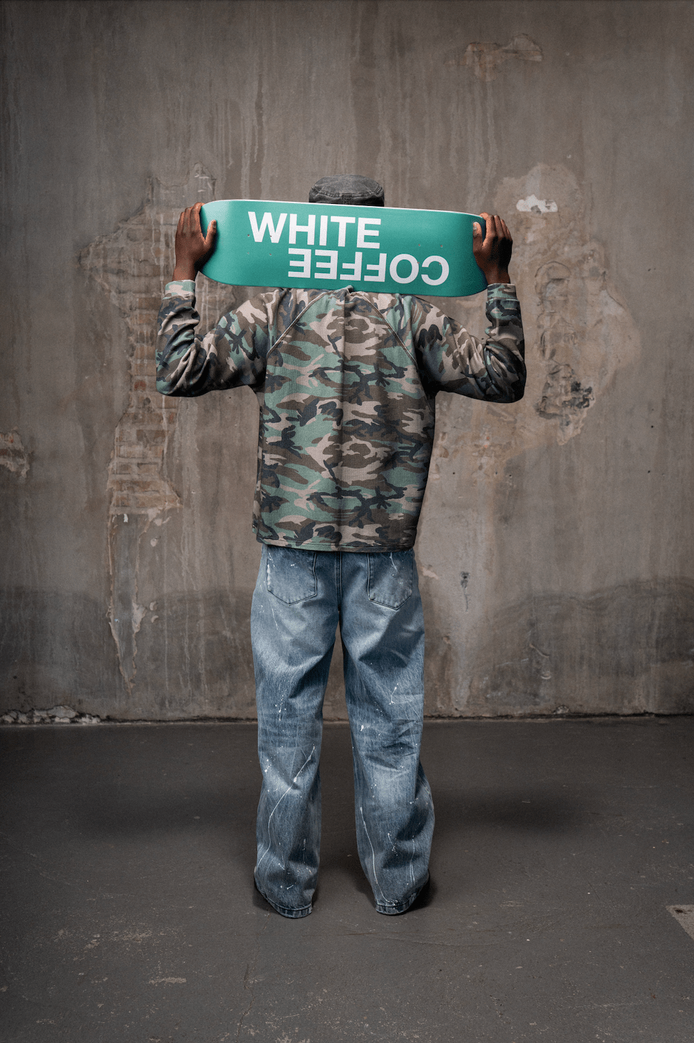 Logo Deck (Green) - White Coffee