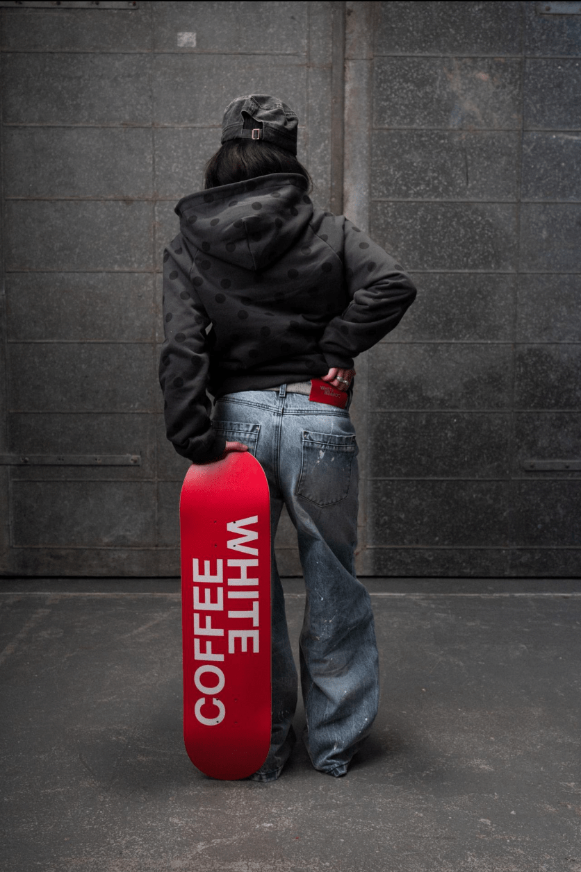 Logo Deck (Red) - White Coffee