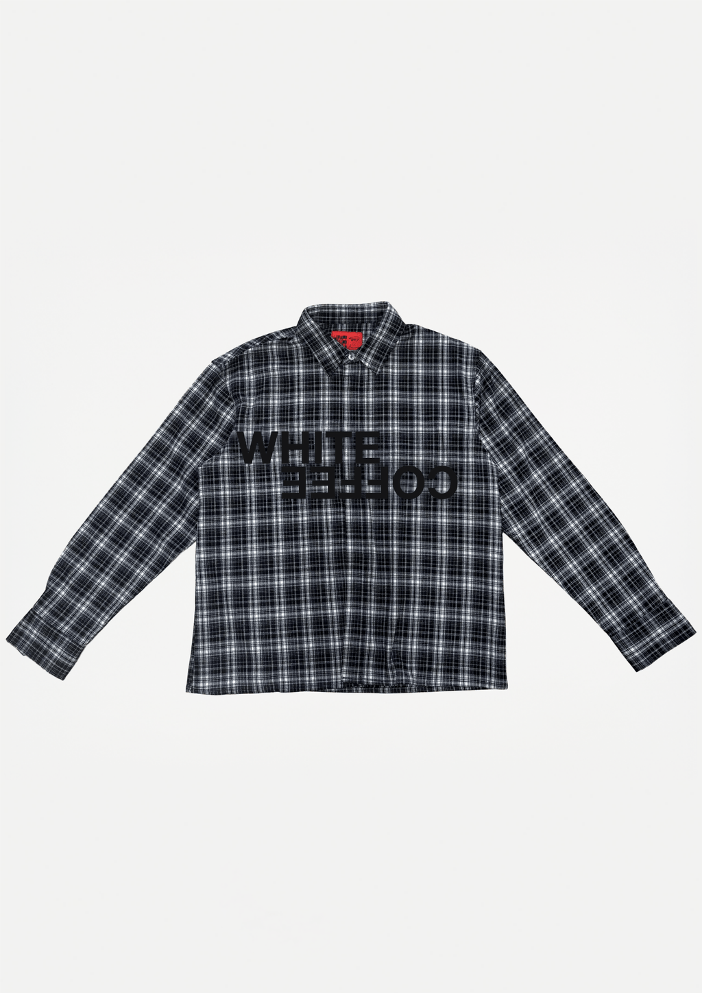 Logo Flannel Shirt (Black) - White Coffee