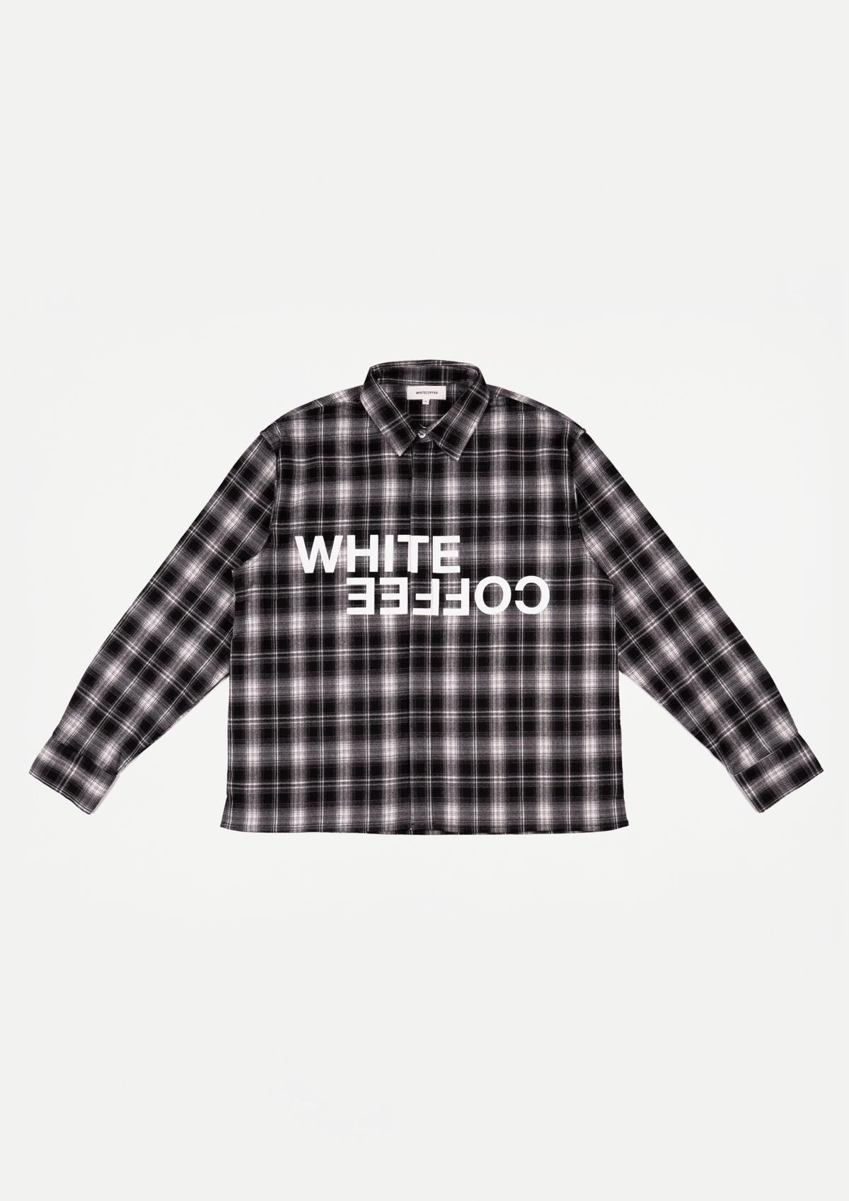 Logo Flannel Shirt (Black) - WHITE COFFEE