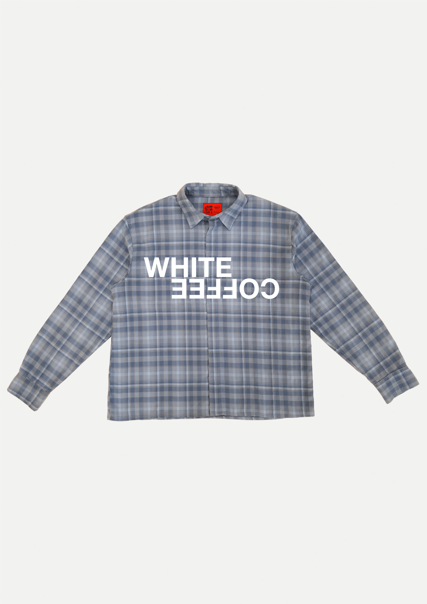 Logo Flannel Shirt (Blue) - White Coffee