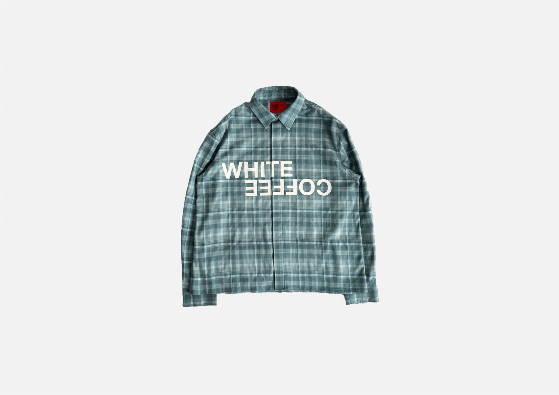 Logo Flannel Shirt (Blue) - White Coffee