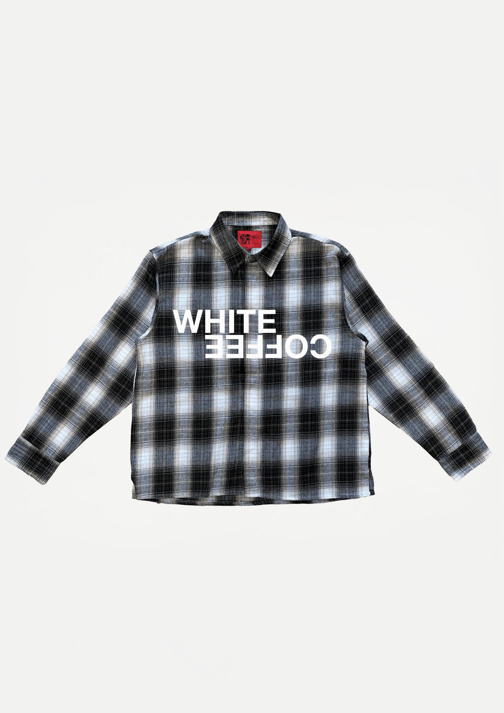 Logo Flannel Shirt (Olive) - White Coffee