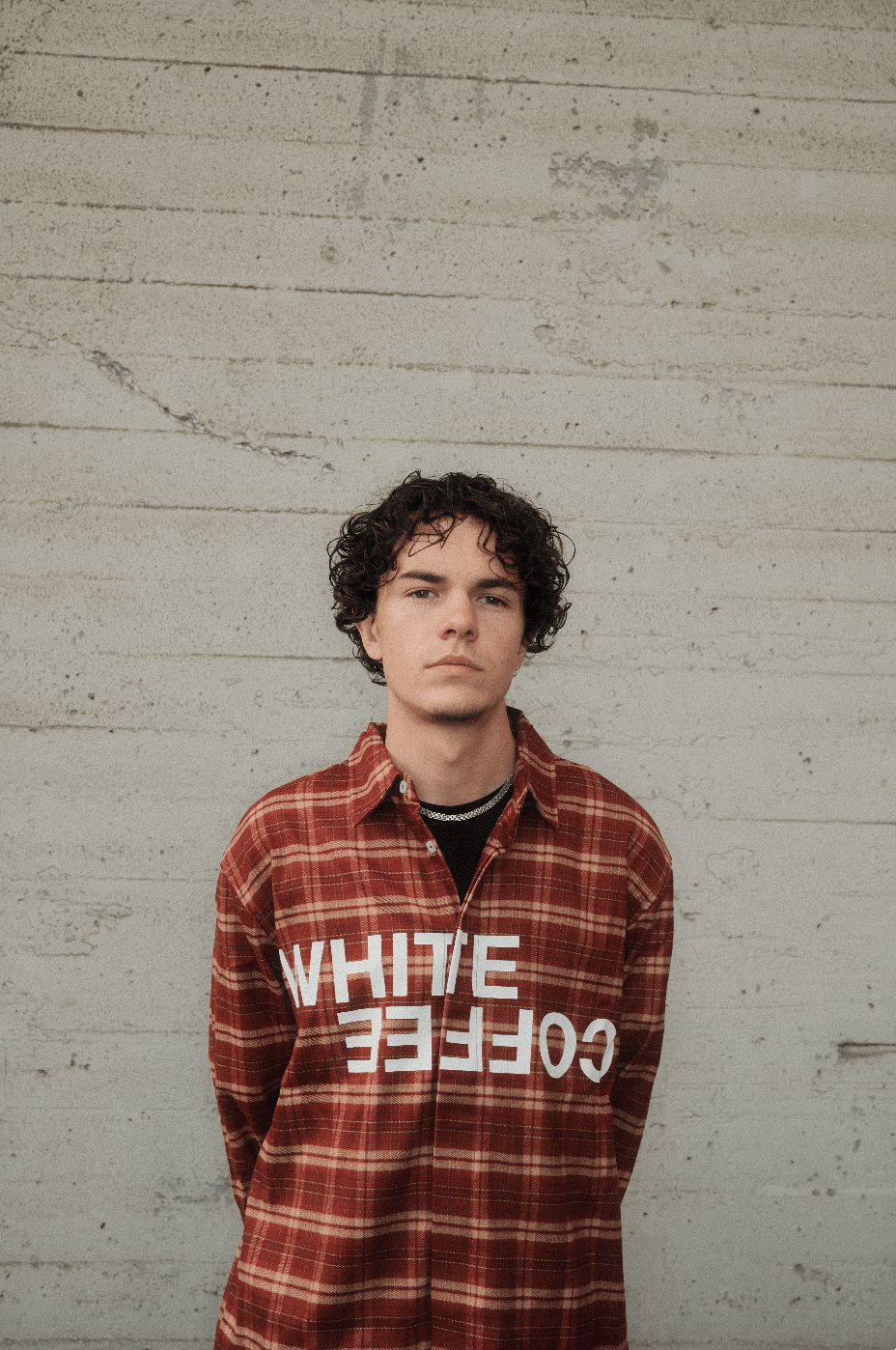 Logo Flannel Shirt (Red) - White Coffee