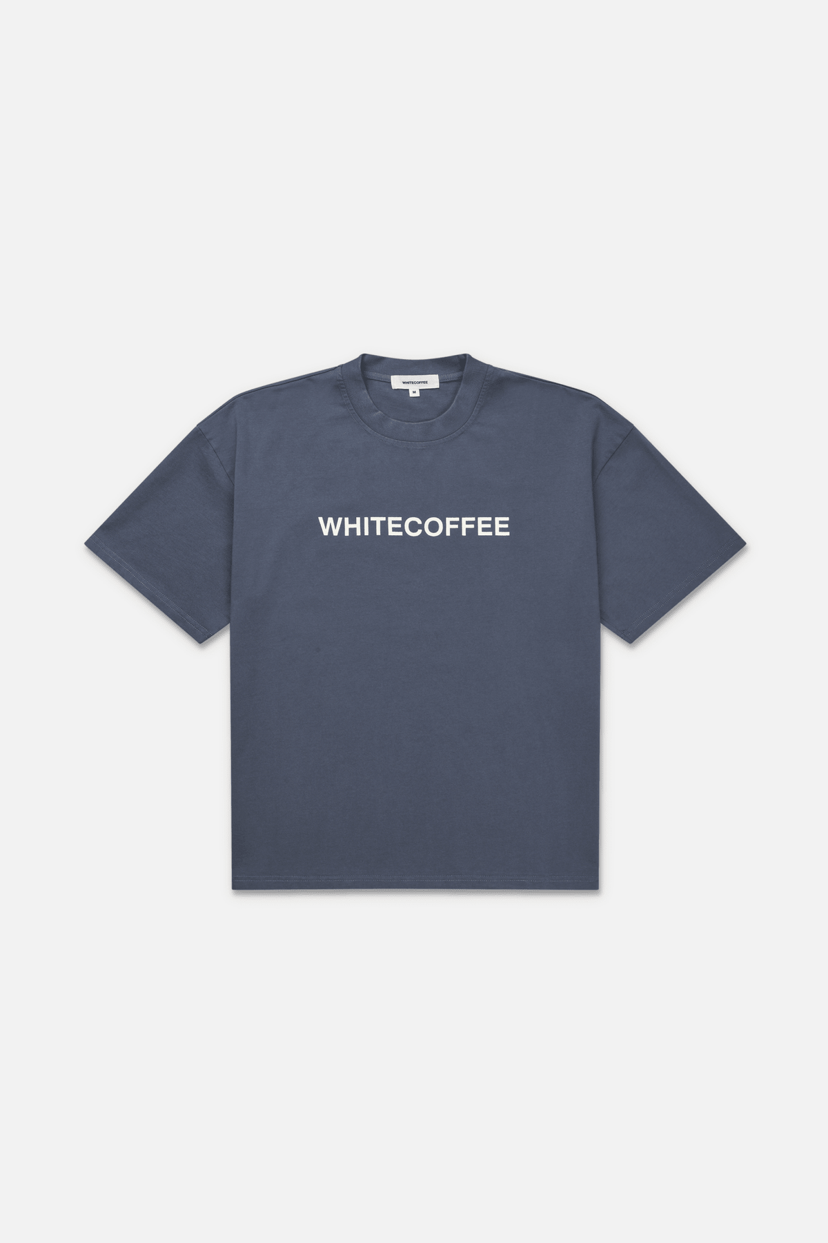 Logo t-shirt (Dusty blue) - WHITE COFFEE