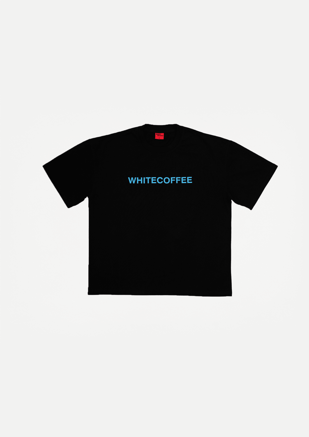 Logo t-shirt (Washed black) - White Coffee