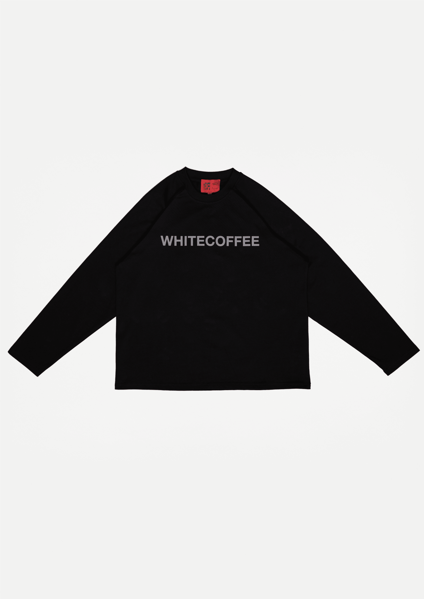 Long sleeve raglan T-Shirt (Black) - White Coffee