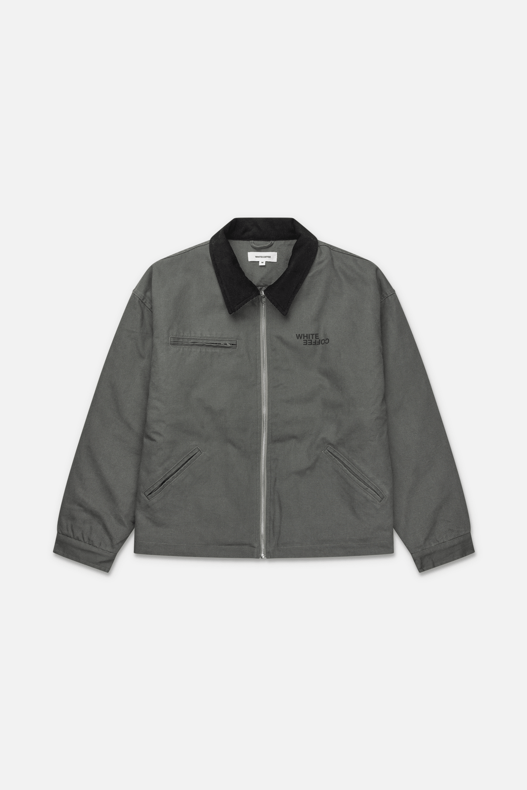 Padded work jacket (Dusty green) - WHITE COFFEE