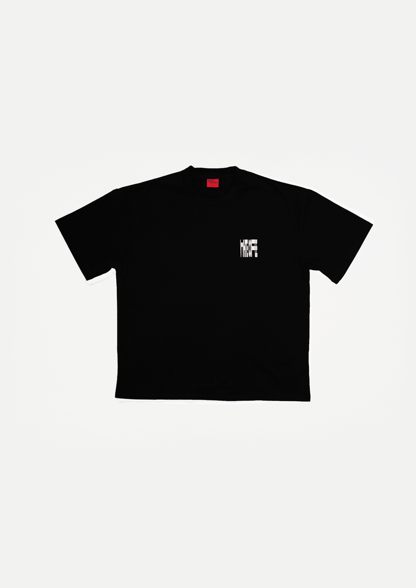 Script t-shirt (Black) - White Coffee
