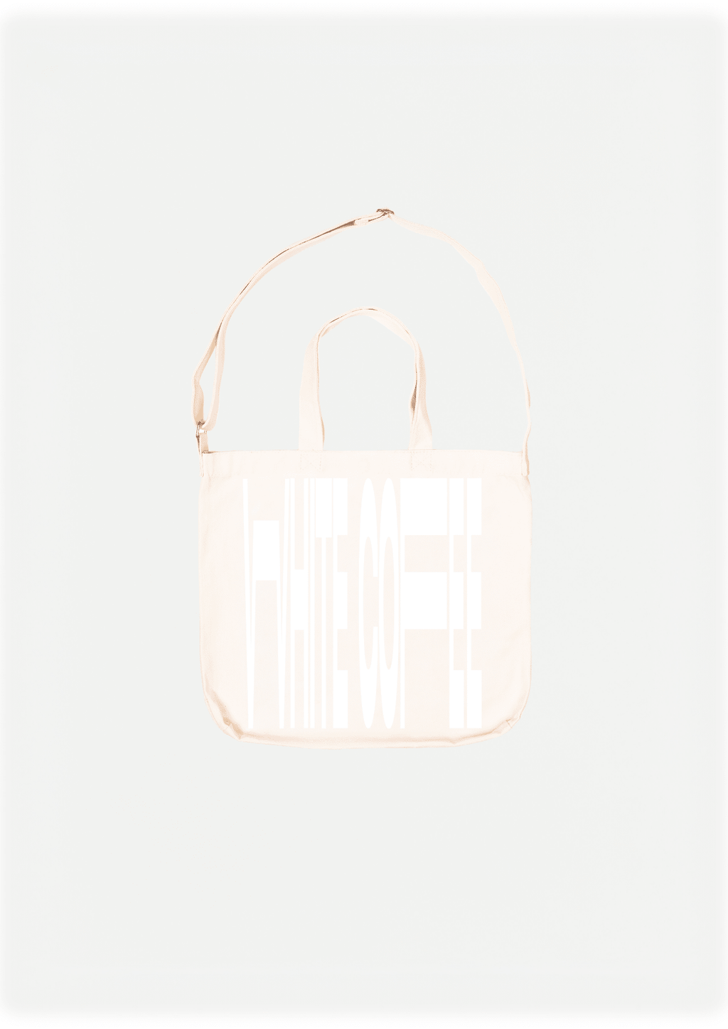 Totebag (Beige/White) - WHITE COFFEE