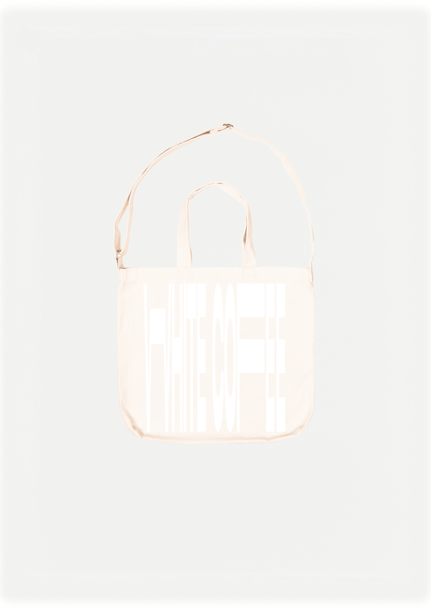 Totebag (Beige/White) - WHITE COFFEE