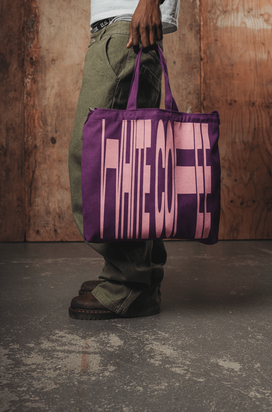 Totebag (Purple/Violet) - White Coffee