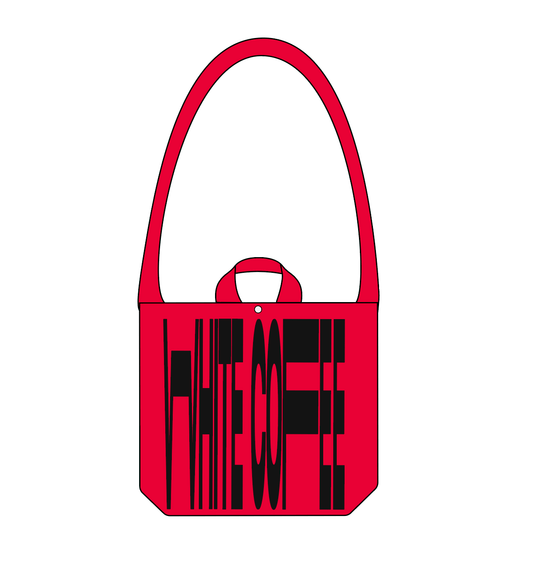 Totebag (Red/Black) - White Coffee