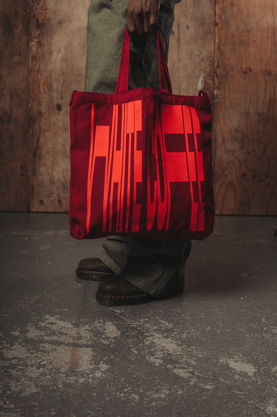 Totebag (Red/Red) - White Coffee