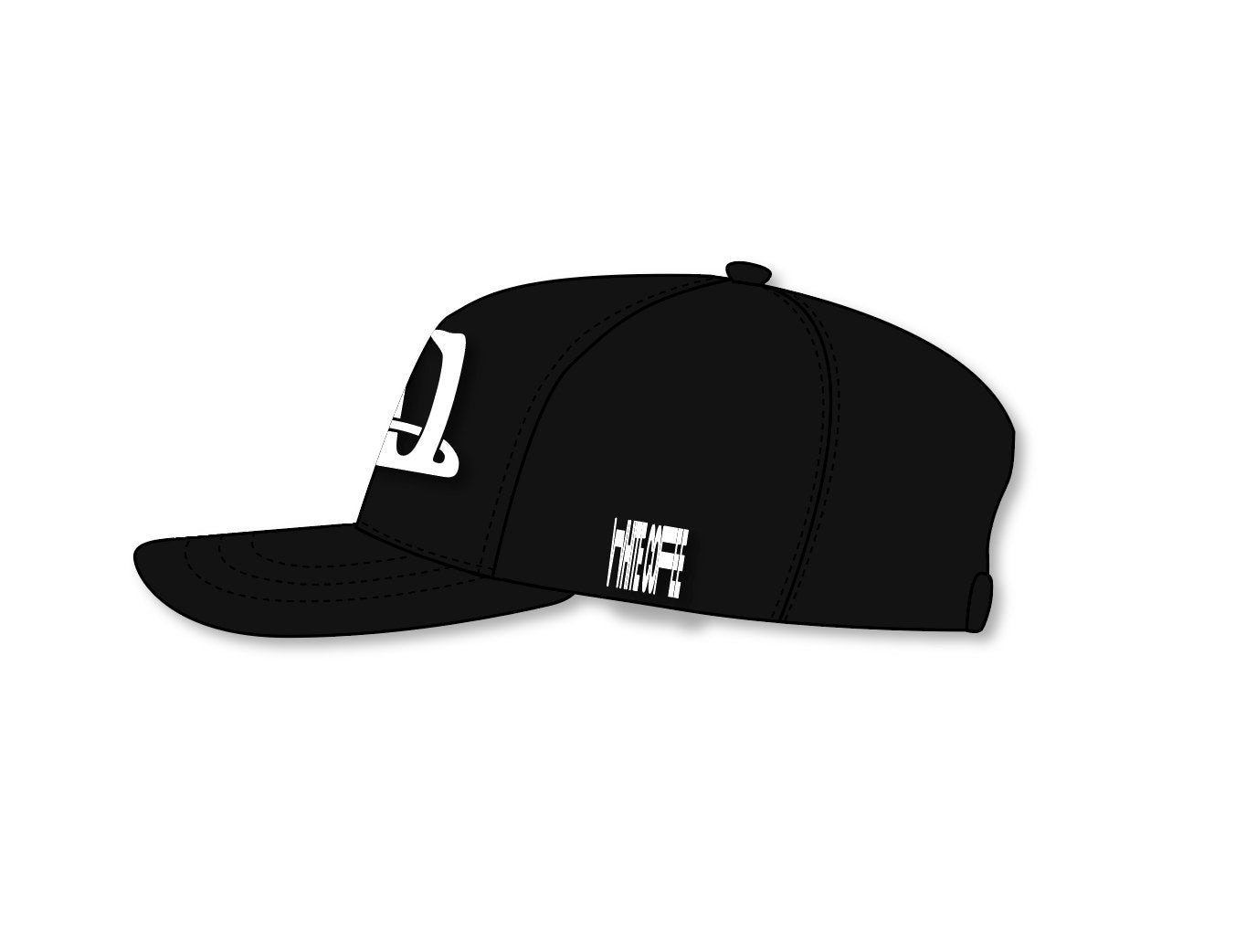 W logo cap (Black) - White Coffee