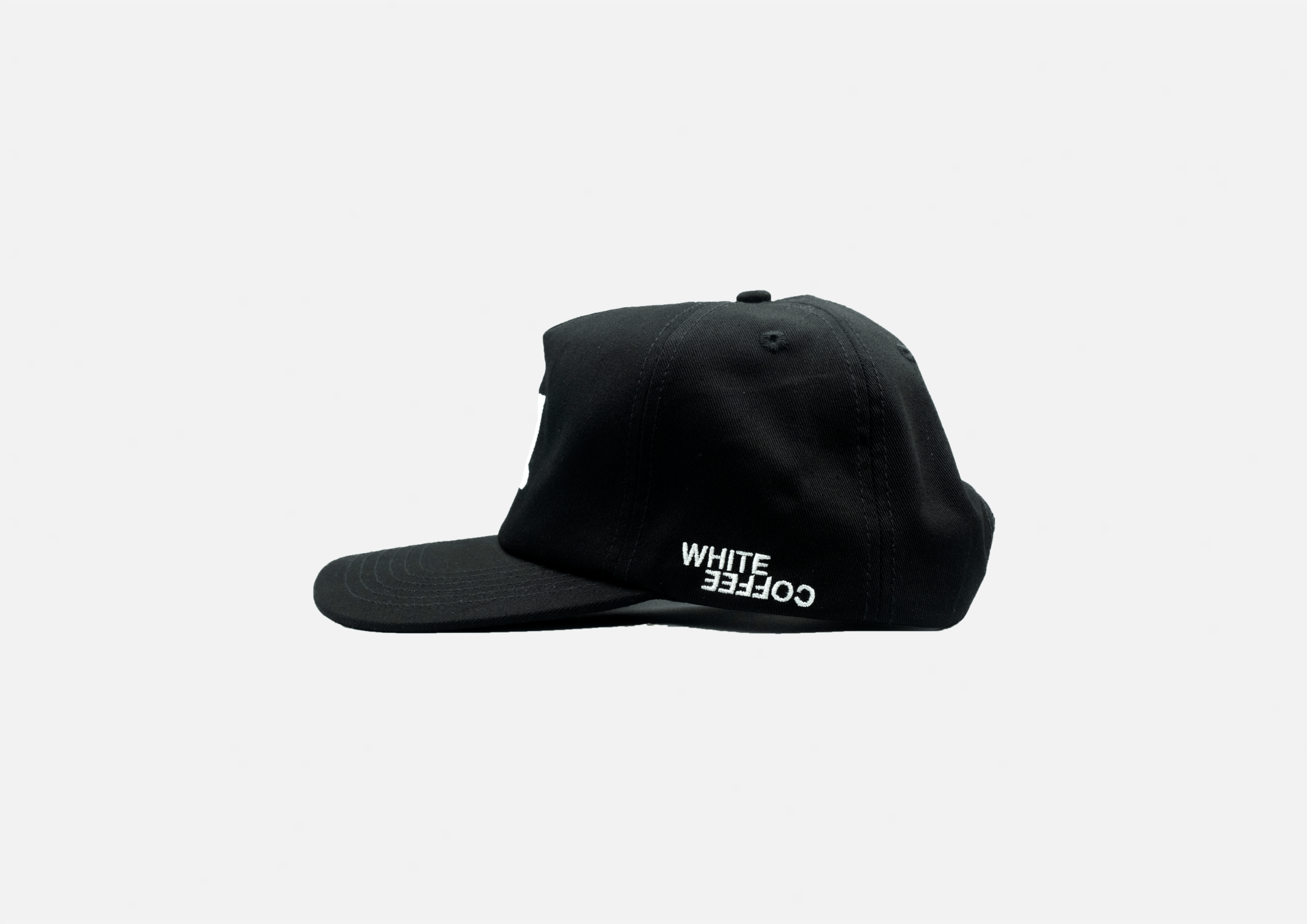 W logo cap (Black) - White Coffee