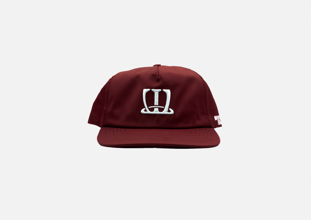 W logo cap (Bordeaux) - White Coffee