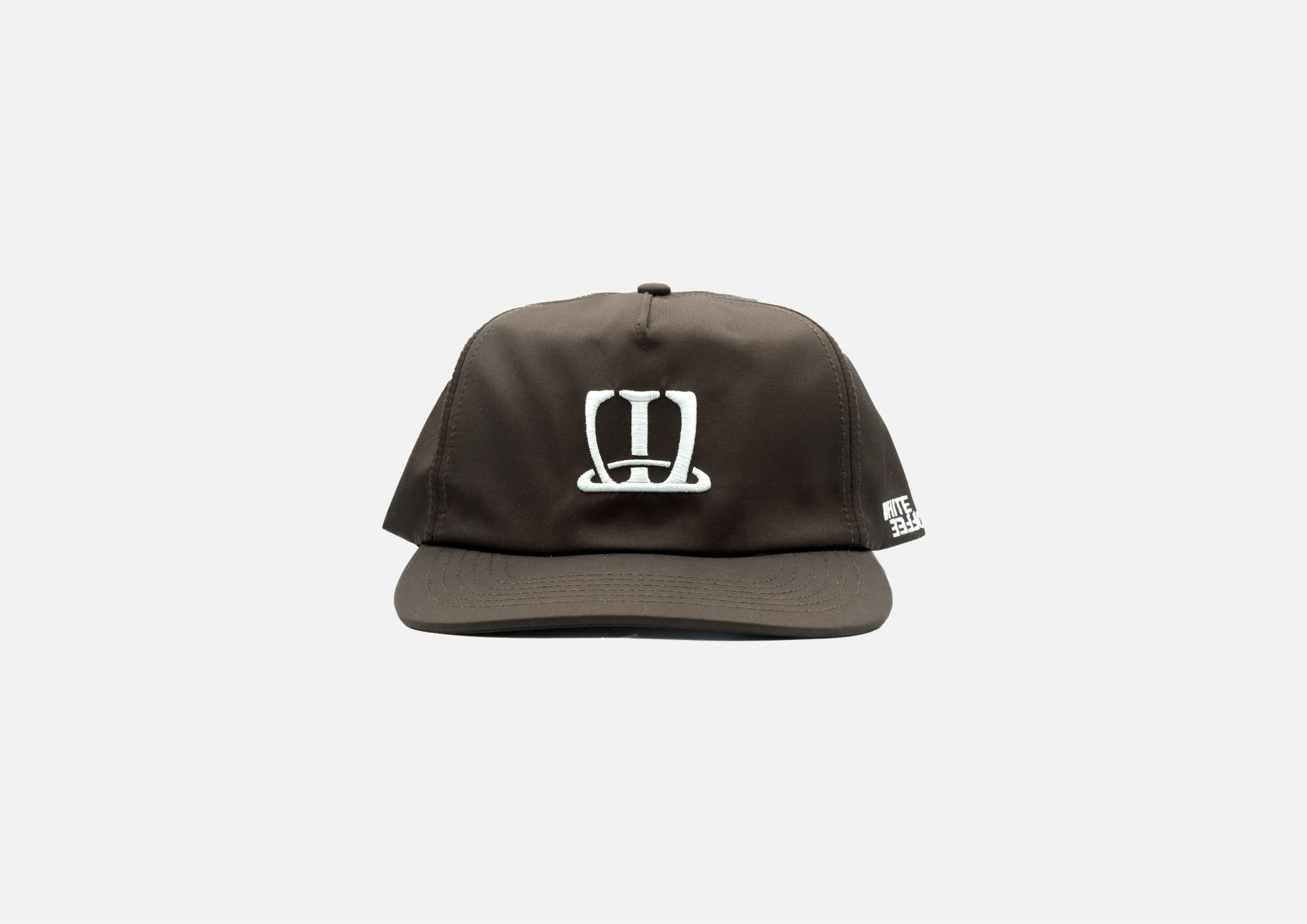 W logo cap (Brown) - White Coffee