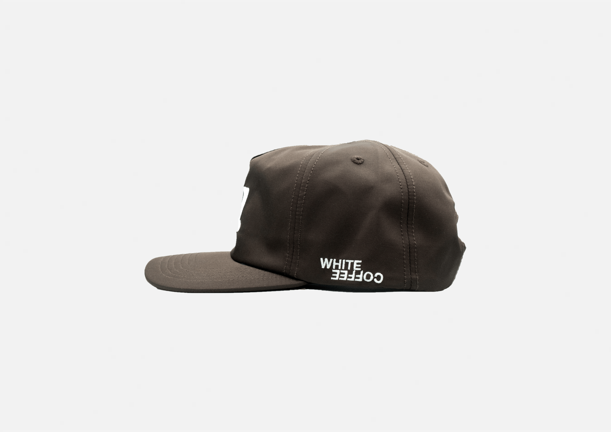 W logo cap (Brown) - White Coffee