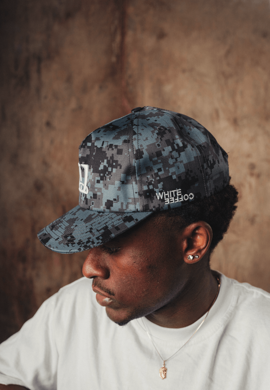 W logo cap (Dark Digital Camo) - White Coffee