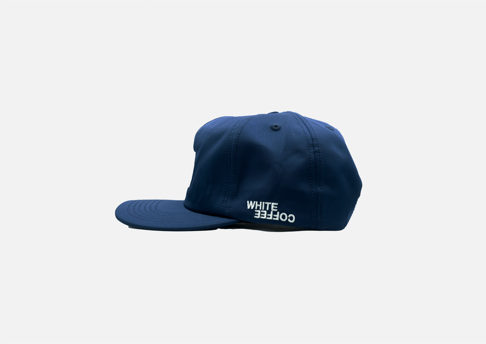 W logo cap (Navy) - White Coffee