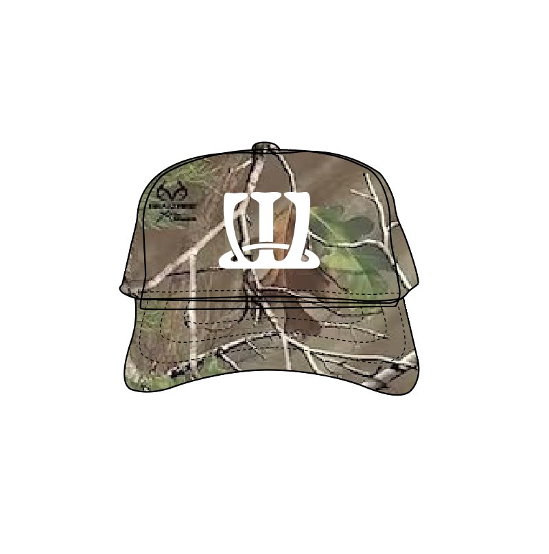 W logo cap (Real tree camo) – White Coffee
