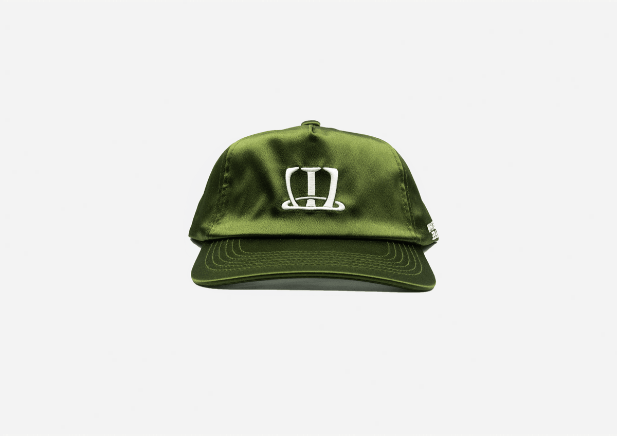 W logo cap satin (Army) - WHITE COFFEE