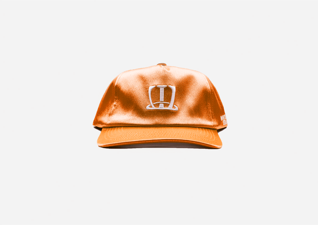 W logo cap satin (Orange) - WHITE COFFEE