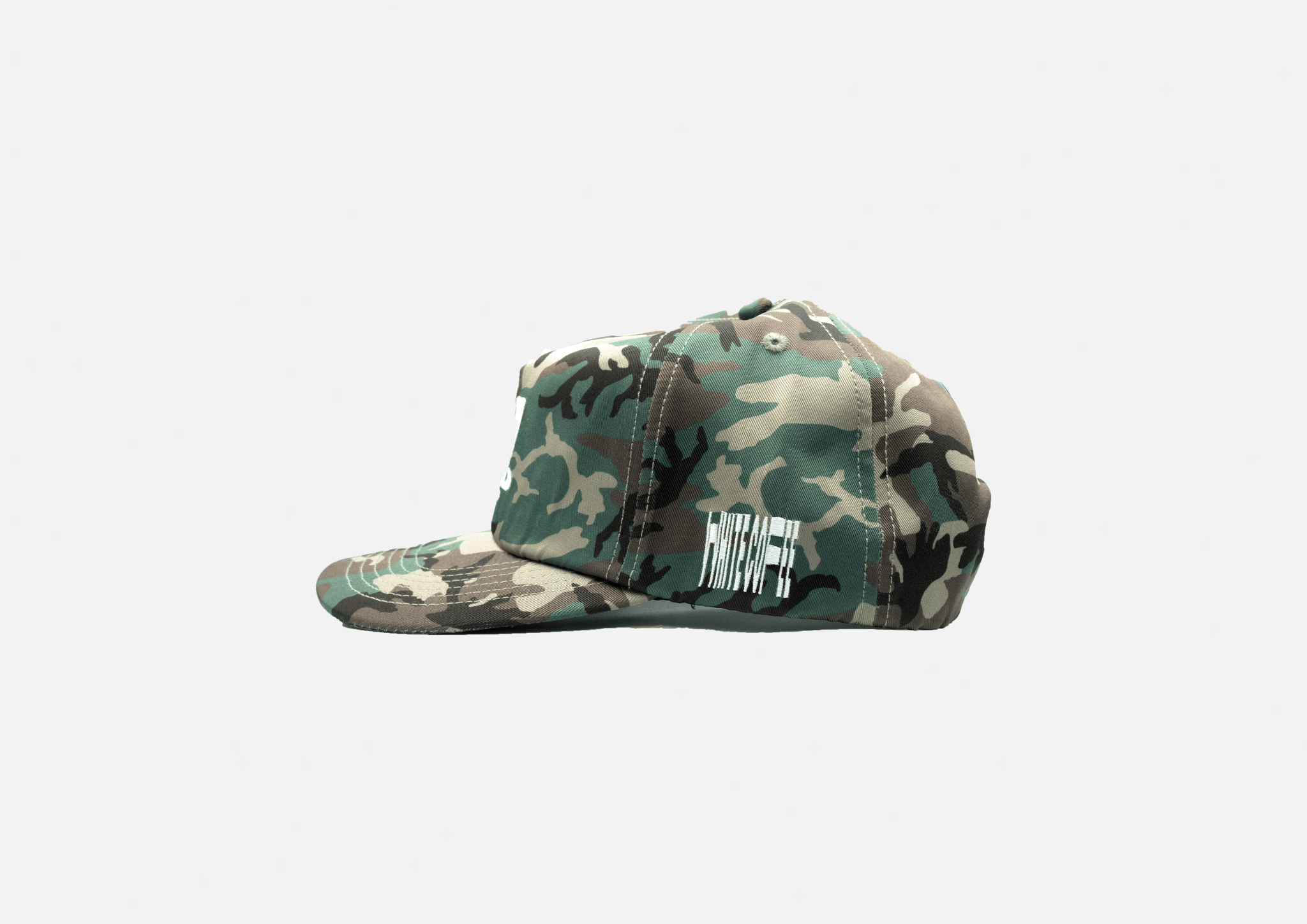 W logo cap (Woodland camo) - White Coffee